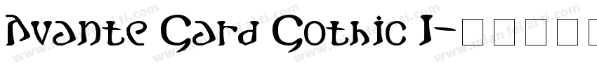 Avante Gard Gothic I字体转换